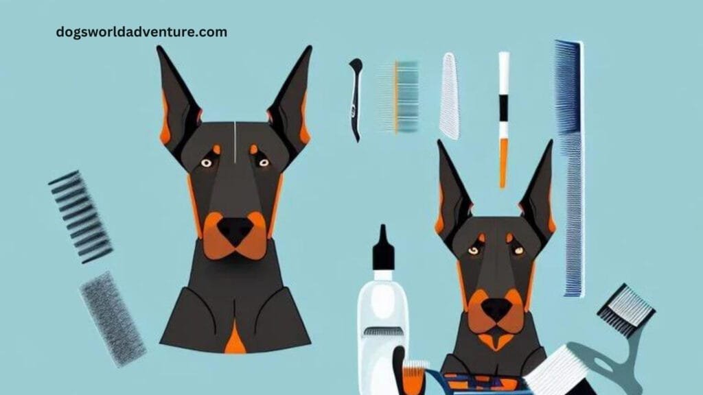 Grooming a Doberman Pinscher